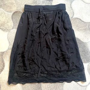 Zadig & Voltaire black silk skirt